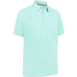 Callaway Warped Gingham Print Mens Neptune Green XL Polo trøje