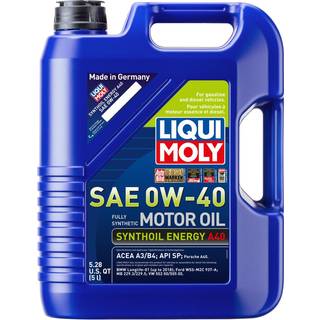 Liqui Moly Synthoil Energy A40 SAE 0W-40 | 5 l | Syntese -teknologi Motorolie | SKU: 2050