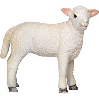 Stående Romney lam figur til bondegård i plast, 5,6 cm – Mojo