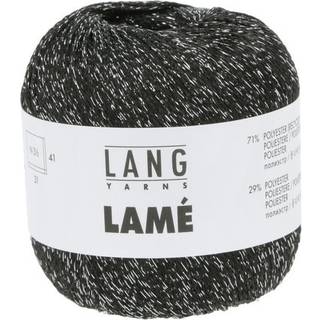 Lang Yarns Lamé 0104 Indhold: 71% Recycled polyester, 29% polyester Vægt/længde: 25 g = 135 meter Anbefalede pinde: 3,5-4 mm Strikkefasthed: 10 x 10 cm = 31 m x 41 p Vask: Maskinvask 30 °c / Tåler ikke tørretumbling.