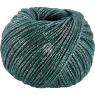 Lana Grossa Lucida 01 Petroleum Indhold: 58% ren, ny merinould, 42% viskose Vægt/Længde: 50 g = ca. 100 meter Anbefalede pinde: 6 mm Strikkefasthed: 10 x 10 cm = 14 m x 23 p Vask:Finvask 30º/ Tørres fladt.