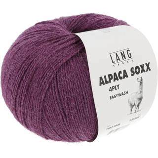 Lang Yarns Alpaca Soxx 4-ply 0046 Indhold: 70% Superfine alpaca, 30% Nylon Vægt/længde: 100 g = ca 390 m Anbefalede pinde: 2.50-3.50 mm Strikkefasthed: 10 x 10 cm = 30 m x 41 r Vask: Max 30 °C / Kan tørretumbles ved lav varme / Brug vaskemiddel til finvask uden skyllemiddel.