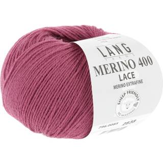 Lang Yarns Merino 400 Lace 085 Indhold: 100% Merinould Vægt/længde: 25g = ca. 200 meter Anbefalede pinde: 2.5-3.5 mm. Strikkefasthed: 10 x 10 cm = 32 m x 42 p Vask: Maskinvask 30 ℃ / Tåler ikke tørretumbling / Brug aldrig skyllemiddel.