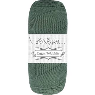 Scheepjes Cotton Whirlette 805 Lettuce Indhold: 100% økologisk bomuld Vægt/længde:100 g = ca. 455 meter Anbefalede pinde:2.50-3.50 mm Strikkefasthed: 10 x 10 cm = 25 m x 44 p Vask:Maskinvask op til 30°C.