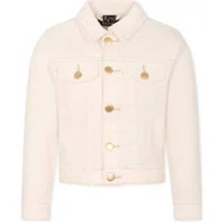 Molo Heidi Denim Jacket Crisp White 104cm Hvid 104 cm Unisex