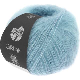 Lana Grossa Silkhair garn - Superkid Mohair og Silke Sartblå 201