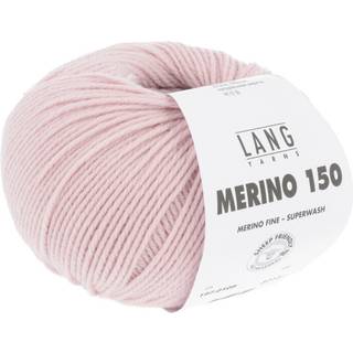 Lang Yarns Merino 150 109 Indhold: 100% Superwash merinould Vægt/længde: 50 g = ca 150 meter Anbefalede pinde: 3.00-3.50 mm Strikkefasthed: 10 x 10 cm = 27 m x 37 p Vask: Maskinvask 30 ℃ / Tåler ikke tørretumbling / Brug aldrig skyllemiddel.
