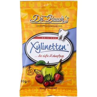 Xylitol Pastiller Dr. Bauer´s Xylinetten 60g MULTI FRUIT