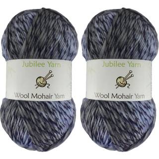 Jubileeyarn uld mohair garn - ombr? Bortset - 100 g/n?je - Coral Reef Navy - 2 Skeins