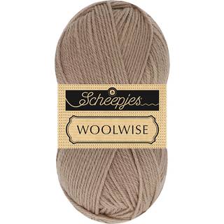 Scheepjes Woolwise 709 Sandet taupe Indhold: 100% genanvendt Superwash merinould Vægt/længde: 100 g = ca. 200 meter Anbefalede pinde: 4 mm Strikkefasthed: 10 x 10 cm = 22 m x 30 p Vask: Maskinvask / Tåler ikke tørretumbling / Brug aldrig skyllemiddel.