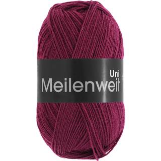 Strømpegarn / Sokkegarn Lana Grossa Meilenweit 100 g UNI - Uld og Polyamid Bordeaux 1380
