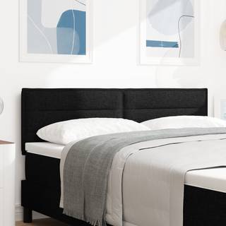 Hovedgærde Linjer Design Sort 140 cm Stof