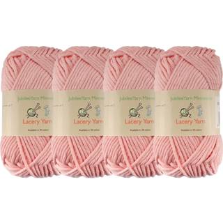 Jubileeyarn Lacery Yarn - Volketey Weight Cotton - 100G/Skein - 501 Peach - 4 Skeins