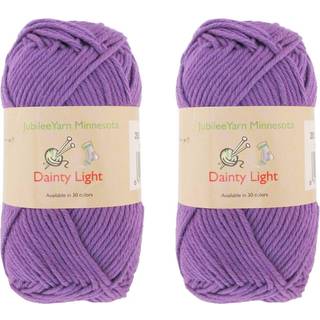 Jubileeyarn Dainty Light Yarn - Worned Weight Cotton - 100G/Skein - 202 Lilac Spray - 2 Skeins