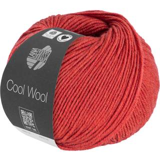 Lana Grossa Cool Wool Mélange garn - merinould Rød meleret 1428