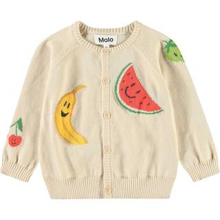 Molo Brody Cardigan Cute Fruits 68 cm  Beige  68 cm  Unisex