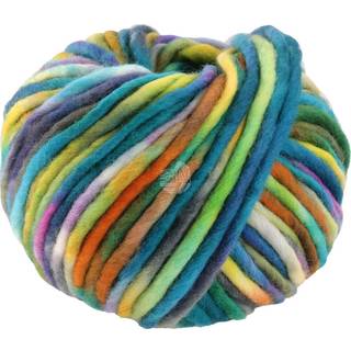 Lana Grossa Confetti 012 Hvid/Gulgrøn/Oliven/Jade/Gul/Violet/Turkis/Orange Indhold: 100% ren, ny merinould Vægt/Længde: 100 g = ca. 50 meter Anbefalede pinde: 10-12 mm Strikkefasthed: 10 x 10 cm = 7.5 m x 10 p Vask:Håndvask / Tørres fladt.