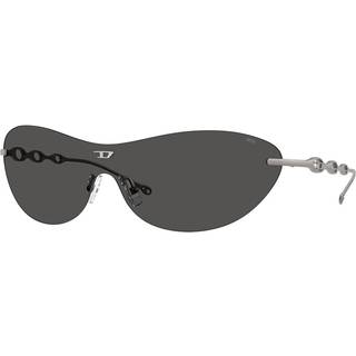 DIESEL Unisex DL1006 113/87 Solbriller Metal Grå Grå Rund Normal