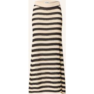 Ichi Ihbirdis Sk Nederdele 20122874 Black/Almond Milk Stripe (XXLARGE)