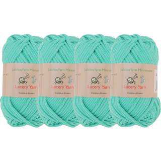 Jubileeyarn Lacery Yarn - Volketey Weight Cotton - 100G/Skein - 308 Caribbean Green - 4 Skeins