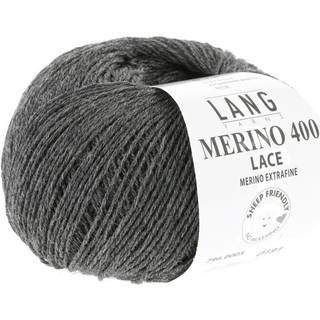 Lang Yarns - Merino 400 Lace Fv. 05 Mørk Grå Melange