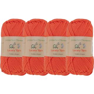 JubileeYarn Lacery Garn - 100 g/n?ste chunky bomuld - Coral Bay - 4 n?gler