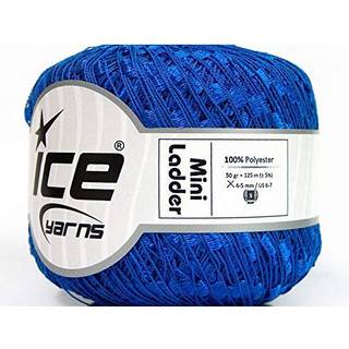 Blue Mini Ladder Ribbon Yarn - 50 gram 136 meter