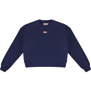 Hunter Blå Tina Logo Afkortet Crew Sweat Topsmall