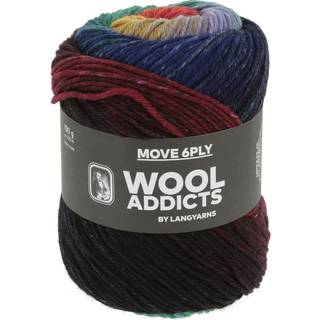 Lang Yarns Move 6-ply WoolAddicts 004 Indhold: 75% superwash merinould, 25% polyamid Vægt/længde: 100 g = ca 270 meter Anbefalede pinde: 3.00-4.00 mm Strikkefasthed: 10 x 10 cm = 22 m x 33 p Vask: Maskinvask ved op til 30 ℃ / Tåler ikke tørretumbling / Brug aldrig skyllemiddel.