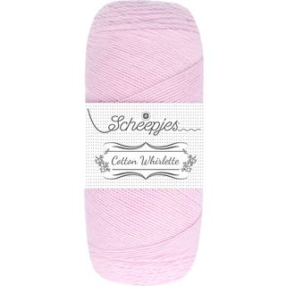 Scheepjes Cotton Whirlette 814 Cotton Candy Indhold: 100% økologisk bomuld Vægt/længde:100 g = ca. 455 meter Anbefalede pinde:2.50-3.50 mm Strikkefasthed: 10 x 10 cm = 25 m x 44 p Vask:Maskinvask op til 30°C.