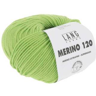 Lang Yarns Merino 120 244 Indhold: 100% Merinould Vægt/længde: 50 g = ca. 120 meter Anbefalede pinde: 3.50-4.50 mm Strikkefasthed: 10 x 10 cm = 22 m x 32 p Vask: Maskinvask 30 °C / Tåler ikke tørretumbling .