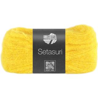 Lana Grossa Setasuri garn - Alpaca og Silke Refleksgul 59