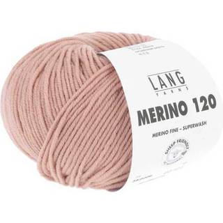 Lang Yarns Merino 120 209 Indhold: 100% Merinould Vægt/længde: 50 g = ca. 120 meter Anbefalede pinde: 3.50-4.50 mm Strikkefasthed: 10 x 10 cm = 22 m x 32 p Vask: Maskinvask 30 °C / Tåler ikke tørretumbling .
