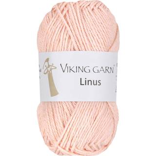 Viking Linus 159 Aprikos Indhold: 50 % hør, 50 % bomuld Vægt/længde: 50 g = ca. 95 meter Anbefalede pinde: 3.5 mm Strikkefasthed: 10 x 10 cm = 22 m Vask: Vask ved 30 ℃.