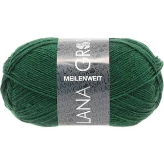 Lana Grossa Meilenweit 50 1367 Flaskegrøn Indhold:80% ren, ny uld, 20% polyamid Vægt/længde: 50 g = ca. 210 meter Anbefalede pinde: 2.50-3.00 mm Strikkefasthed:10 x 10 cm = 28 m x 40 p Vask:Finvask 40℃ / Kan tørretumbles.