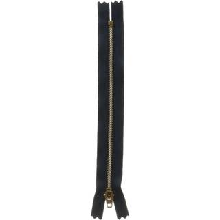 YKK 7 """" Brass Jean Zipper - Navy