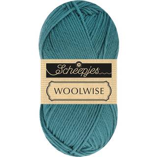 Scheepjes Woolwise 746 Havsprøjt Indhold: 100% genanvendt Superwash merinould Vægt/længde: 100 g = ca. 200 meter Anbefalede pinde: 4 mm Strikkefasthed: 10 x 10 cm = 22 m x 30 p Vask: Maskinvask / Tåler ikke tørretumbling / Brug aldrig skyllemiddel.