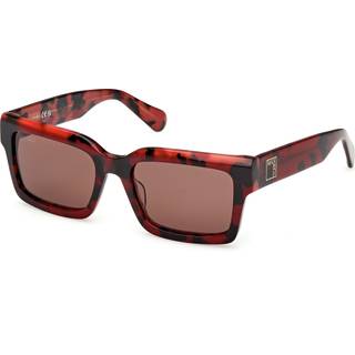 MAX&Co Kvinde MO0132 54E Solbriller Acetat Havana Brun Firkantet Normal