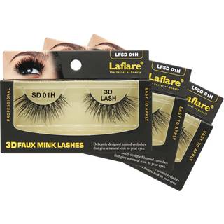 Laflare silke vipper 3d faux mink øjenvipper lys genanvendelig håndlavet naturlig udseende professionel let at anvende øjenvipper i en strikket s