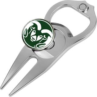 Linkswalker Colorado State Rams - Golf Hat Trick Divot Repair Tool med magnetisk golfboldmarkør