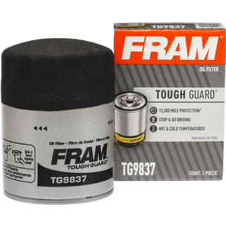 FRAM Tough Guard udskiftningsoliefilter TG9837 designet til interval fuld-flow ?ndringer, der varer op til 15K Miles
