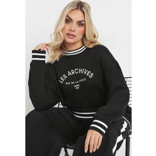 Yours Curve Yours Curve Black Les Archives Sweatshirt