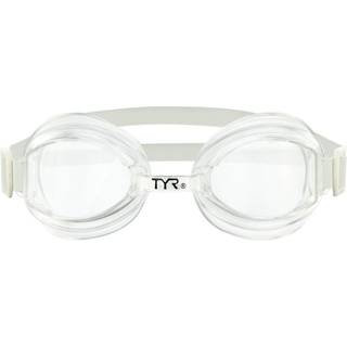 TYR Racetech Performance svømmebrille (klar) - UV-beskyttelse, dugfri, lavprofil bredvinkellinse, universel pasform