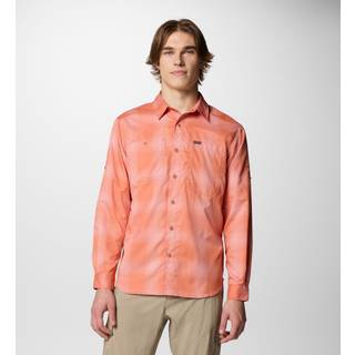 Columbia Silver Ridge Utility Lite Plaid L/S Skjorte Herrer størrelse S farve pink