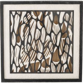 Bloomingville Barlin plakat 37,5x37,5 cm Brun-sort