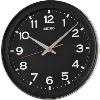 Seiko QXA835K Wanduhr Quarz Schwarz Gut Ablesbar