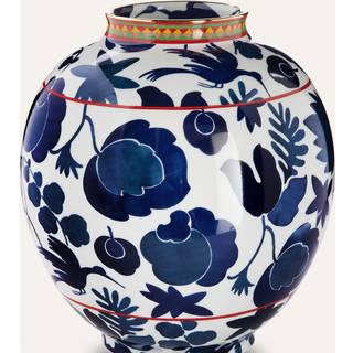 La DoubleJ Vases - 'Wildbird' bubble vase, blue, large in BLUE porcelain