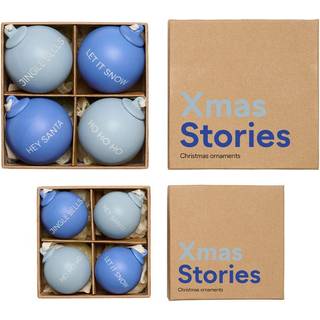 Xmas Decoration Set Blue - Small + Large Balls