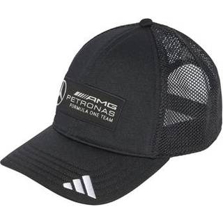 MERCEDES - AMG PETRONAS FORMULA ONE TEAM SNAPBACK LOGO TRUCKER KASKET - Black / White - Voksen (L/XL)