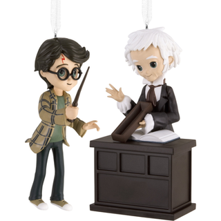 Hallmark Harry Potter og Ollivander julepynt sæt af 2